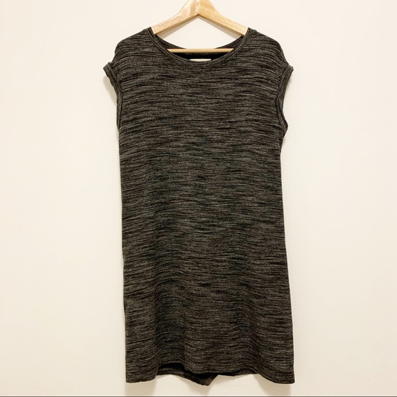 Anthropologie Cloth & Stone Melange Gray T-Shirt Dress Small - Picture 2 of 5